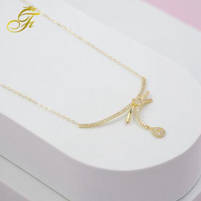 China Fashion Non Tarnish 18K Real Gold Famous Brand Luxury Guangdong Jewelry Personalized Necklace Chain Necklace Gold Choker for sale