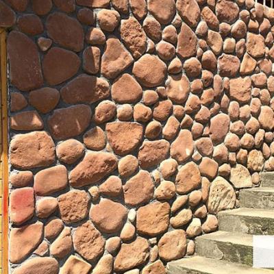 China Modern Outdoor Artificial Cobblestone Cladding Cultural Decorative Stones Veneer Faux Stone Wall Panels for sale