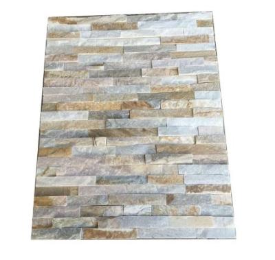 China Newest Natural Stone Hot Sale Natural Stone Wall Cladding Panels Decorative Stone Wall Panels ZF014 for sale