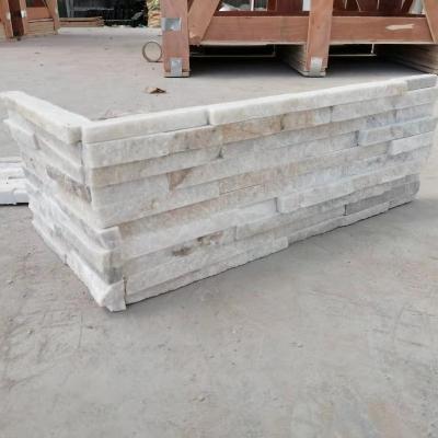 China Traditional Wholesale Natural White Corner Slate For Wall for sale