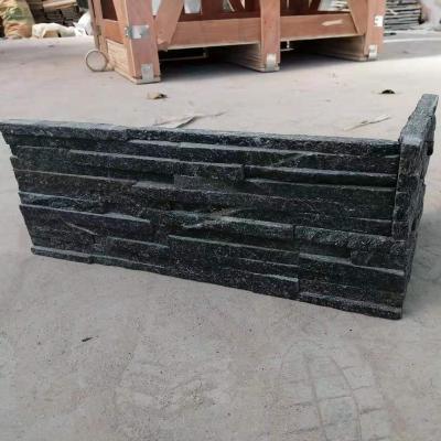 China Modern Natural Black Slate Ledge Stone Veneer for sale