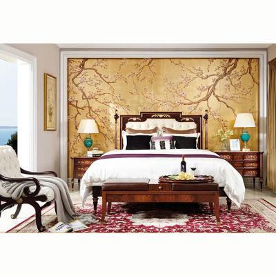 China Bedroom Furniture King Size Royal Luxury Queen Size Bed (Other) Adjustable Antique Classic European Style King Size Bedroom Set for sale