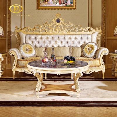 China Chesterfield Classical European Living Room Sofa Furniture (The Other) Adjustable Luxury Antique Wooden Sofa Set Furniture for sale