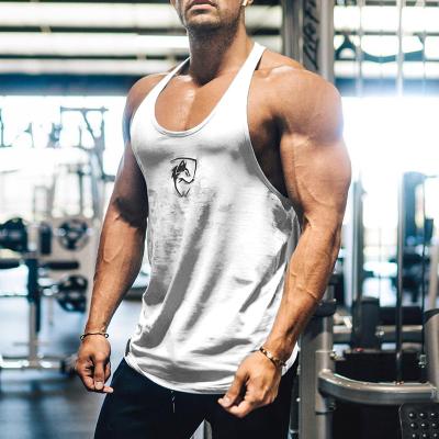 China Fashion Breathable Vest Men's Bodybuilding Shirt Tank Top Tee Gym Sleeveless Singlet for sale