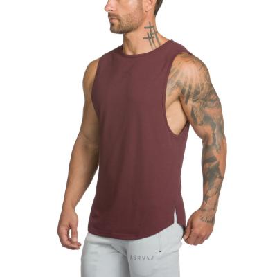 China Custom New Design QUICK DRY Fitness T-shirt Men's Workout Travel Vest Gym Sleeveless Tank Tops for sale