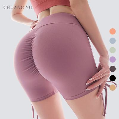 China Breathable Sports Gym Yoga Wear Sports Shorts For Women Bike Shorts Yoga Fitness Workout Yoga Pants for sale