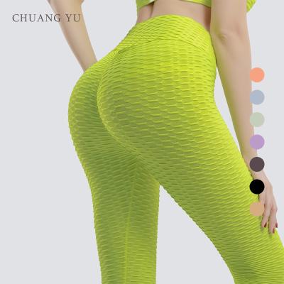 China 2022 Sportswear Breathable Hot-selling High Waist Butts Lifting Up Seamless Gym Gaiters Slim Fit Yoga Pants For Women for sale