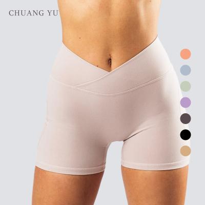 China 2022 Wholesale Breathable Sportswear High Waist Butt Lifting Gym Seamless Slim Fit Cycling Pants For Women for sale