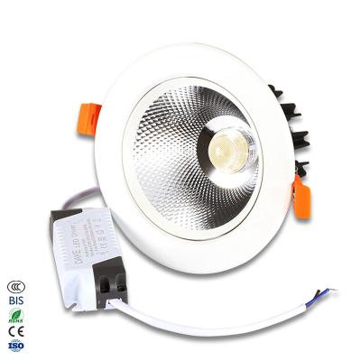 China Modern 5w 10w 15w Round Ceiling Recessed Aluminum Cob Downlight Led Spotlight Spot Light for sale