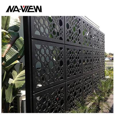 China Metal Privacy Screen Laser Cut Decorative Steel Privacy Panel Metal Fencing for sale