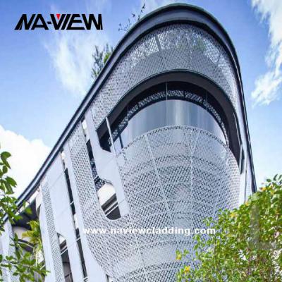 China 1.22m Width 2m Length Facade Perforated Metal Cladding for sale