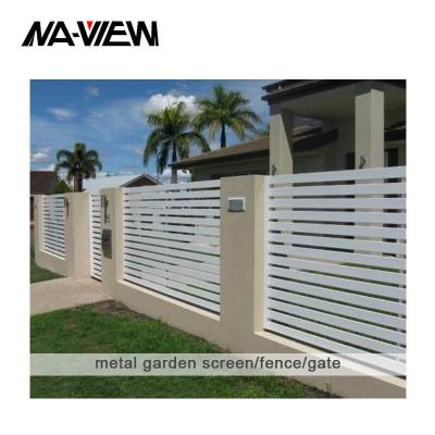 China Ornamental Custom Laser Cut Aluminium Hot Sales Custom Metal Border Edging Fence for sale