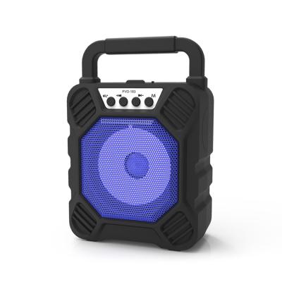 China No 2021 Hot Selling DJ Bass Subwoofer Party Outdoor 4 Inch Led Lightweight Wireless Speaker With MIC for sale