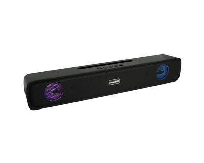 China None Fashion TWS Portable Speaker Radio Led Sound Bar Simple 3D Surround SoundBar System For TV for sale