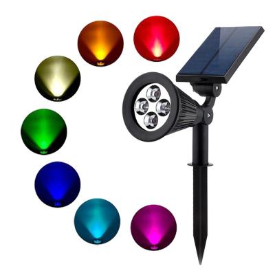 China Garden RGB Rechargeable Battery Garden Light Sensor Smart Waterproof Solar Lawn Garden Outdoor Lighting for sale