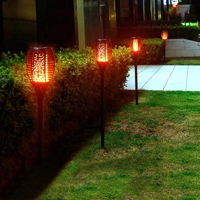 China 2022 New Garden Rechargeable Ip65 Battery Waterproof Solar Motion Sensor Outdoor Garden Light Led Outdoor Solar Flame Lights for sale