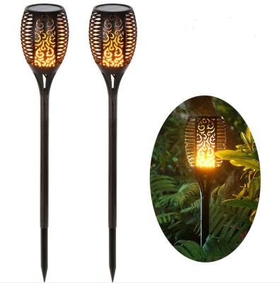 China Wholesale Outdoor Solar Garden Torch Light With Flickering Flame Inserted In Garden Lawn Solar Motion Lights Outdoor for sale