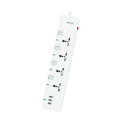 China Residential/Multi-Purpose Extension Cord with USB LED Indicator Light and Switches Individual Universal Socket Multi Socket for sale