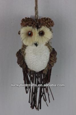 China Styrofoam Christmas Jute Bird/home deco/jute owl/newest handmade craft for sale