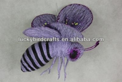 China Spring paper bee/purple garden/decoration /paper bee/home festival ornament/colorful bee decoration for sale