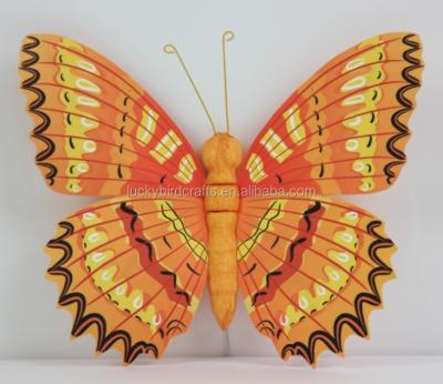 China Europe& Handmade America butterfly decoration/beautiful paper butterfly with clip/beautiful pattern for sale