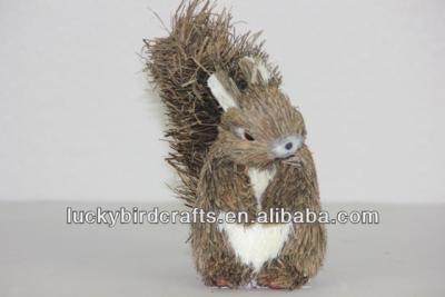 China POSITION SQUIRREL/12*7*15/MADE FROM STRAW/HAND MADE /CHRISTMAS/DECORATION/GIFT LYP13008-2B for sale