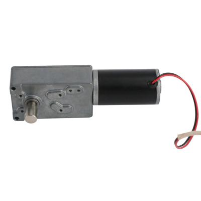 China DC 6V 12V 24V High Torque Drip Proof Low Speed ​​Dual Shaft Micro Worm Gear Encoder Motor for sale