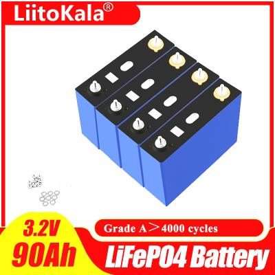 China Electric car Liitokala 3.2v 90ah lifepo4 battery can form 12v 90000mah lithium iron battery can do boat batteries, car batteriy for sale