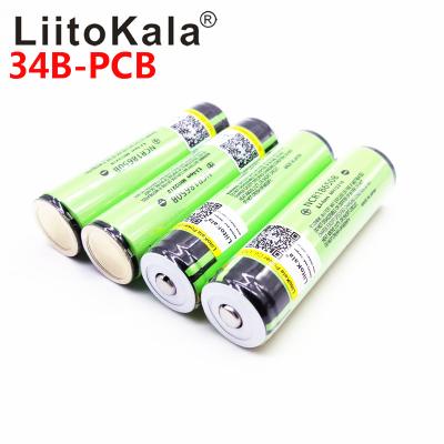 China Hot Original LiitoKala Consumer Electronics Protected 100% Original NCR18650B 18650 Rechargeable 3400mah Battery With 3.7V PCB for sale