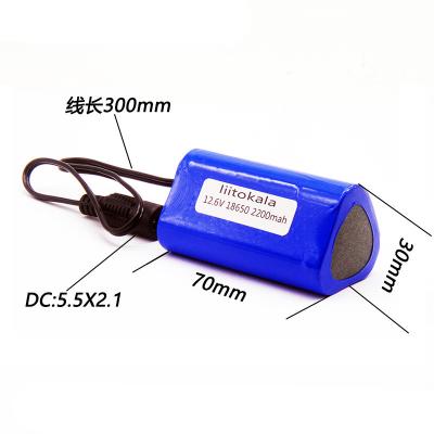 China Machine- the high quality portable 12V 2200mAh 18650 rechargeable lithium battery pack for CCTV Camera MI GPS 2200Mah for sale