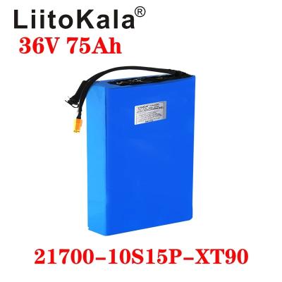 China Liitokala 36v 75ah 21700 5000mah 10s15p electric bicycles/scooters 36v 1000w lithium battery 20am electric motor integrated bicycles for sale