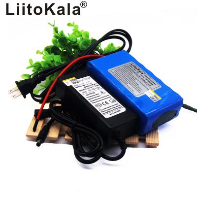 China 29.4V power supply equipment Liitokala 24V4000mah lithium ion battery bms 7S2P 18650 29.4V 4ah rechargeable LED light power supply for sale