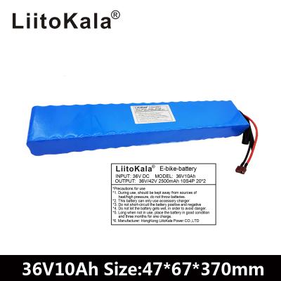 China Electric Bike Scooter 18650 Lithium Li Ion 36V 10Ah Electric Bike Scooter Battery Pack for sale