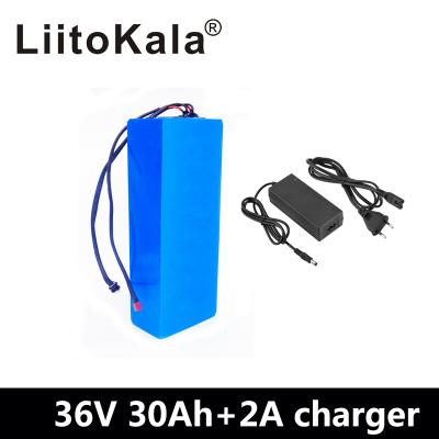 China Rechargeable Electric Bicycle Battery Pack 36V 30AH 18650 Lithium Ion Battery For 250W 500W Motor for sale