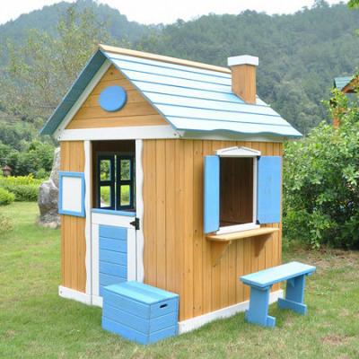 China Easily Assembled Wooden Kids Train Playhouse for sale