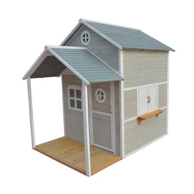 China Easily assembled wooden toy house for kids for sale