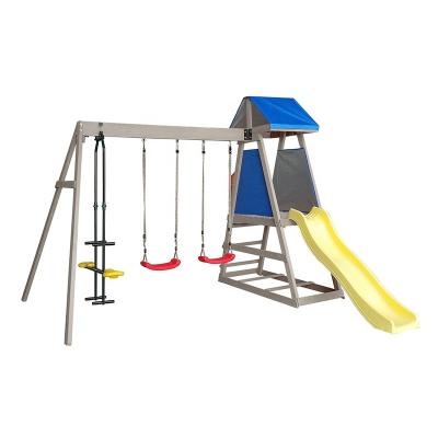 China Outdoor Kindergarten Swing Durable For Kids Swing Set for sale