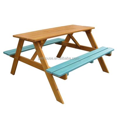 China Wooden table and anticorrosive outdoor picnic bench for sale