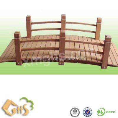 China Easily Assembled Wooden Garden Bridge for sale