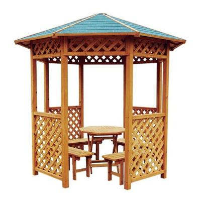 China Economic Waterproof Cedar Framed Outdoor Garden Patio Octagonal Wooden Gazebo for sale