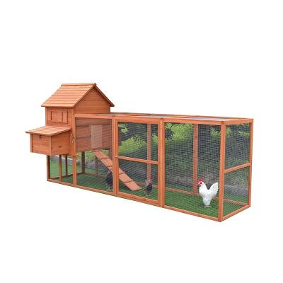 China Large Viable Wooden Chicken Run Chicken Poultry Farm House Designs for sale