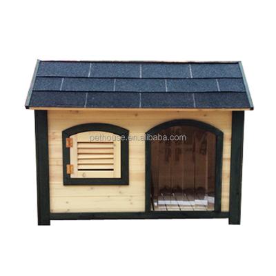 China Custom Wooden Dog House Dog Kennel With Detachable Roof for sale