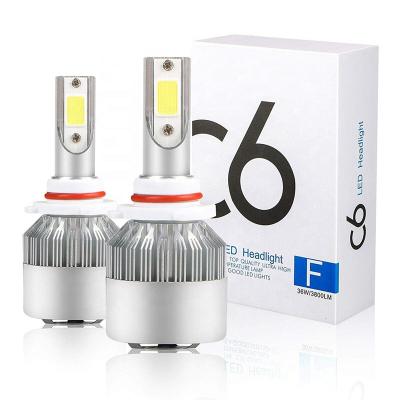 China Auto parts led headlight bulbs price C6 H1 H3 H4 H7 H11 9005 good than 9006 9012 D2S c6 led headlight 9007 Aceca for sale