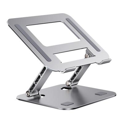 China Wholesale OEM Aluminum Alloy Portable Adjustable Foldable Laptop Stand Non-slip Computer Desk Stand Laptop Desk for sale