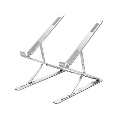 China (Size) NUOXI New Arrival Adjustable Double Raised Stand Adjustable Foldable Hot Selling Aluminum Laptop Notebook Stand for sale