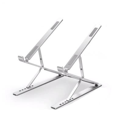 China (Size) NUOXI Adjustable Foldable Aluminum Ergonomic Adjustable Corner Notebook Stand Tablet Laptop Stand for sale