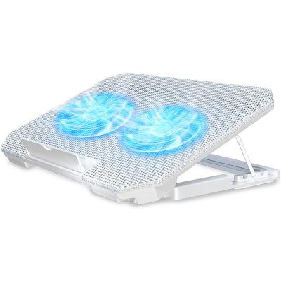 China 2 PORTS USB +speed Fans Controller NUOXI 2 Adjustable Foldable Ergonomic Laptop Notebook Cooler Size Cooling Pad 12-16 Inch Support for sale