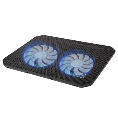 China Adjustable Para Adjustable Bottom Laptop Fans Size NUOXI 2 Pad Notebook Cooling Cooler for sale