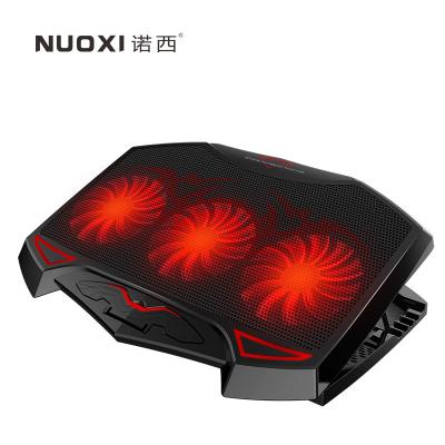 China 2 PORTS USB +speed controller NUOXI 3 LED Fans Portable Adjustable Cooler Notebook Laptop Cooling Pad for sale