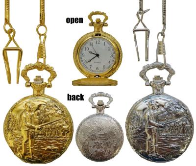 China China Antique Factory Vintage Cheap Classic Smooth Simple Pocket Watch With Gold Metal Chain Mens Custom Pocket Watches for sale